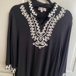 Nanette Lepore Embroidered Top Size L
